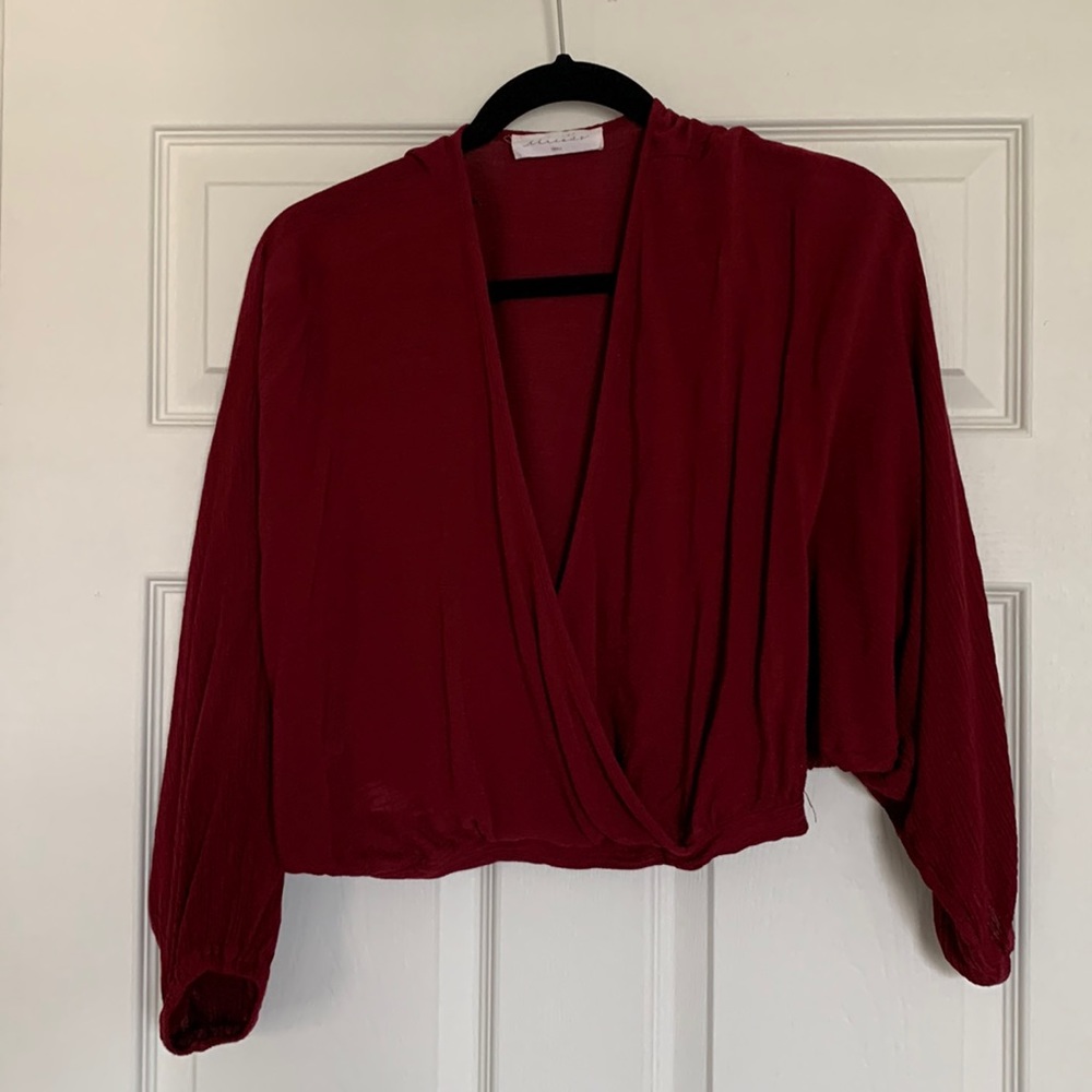 American threads cropped blouse!